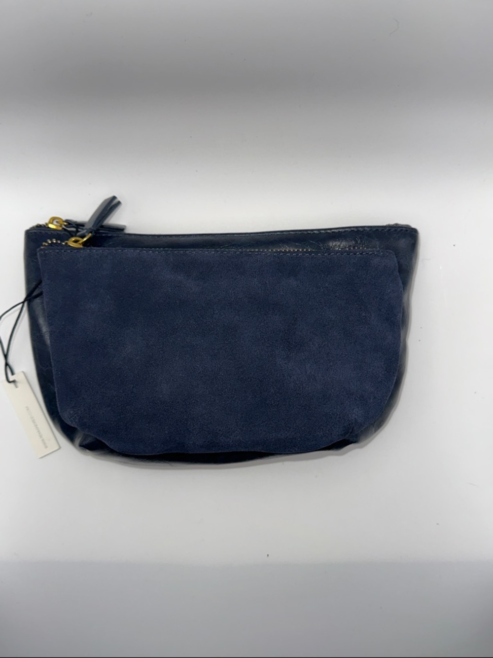 Remi & Reid LEO CONVERTIBLE CROSSBODY SLING AND BELT BAG IN NAVY VEGAN LEATHER